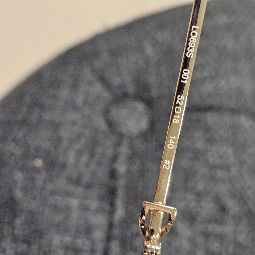 Longchamp Black and Gold Sunglasses - Picture 5 of 9